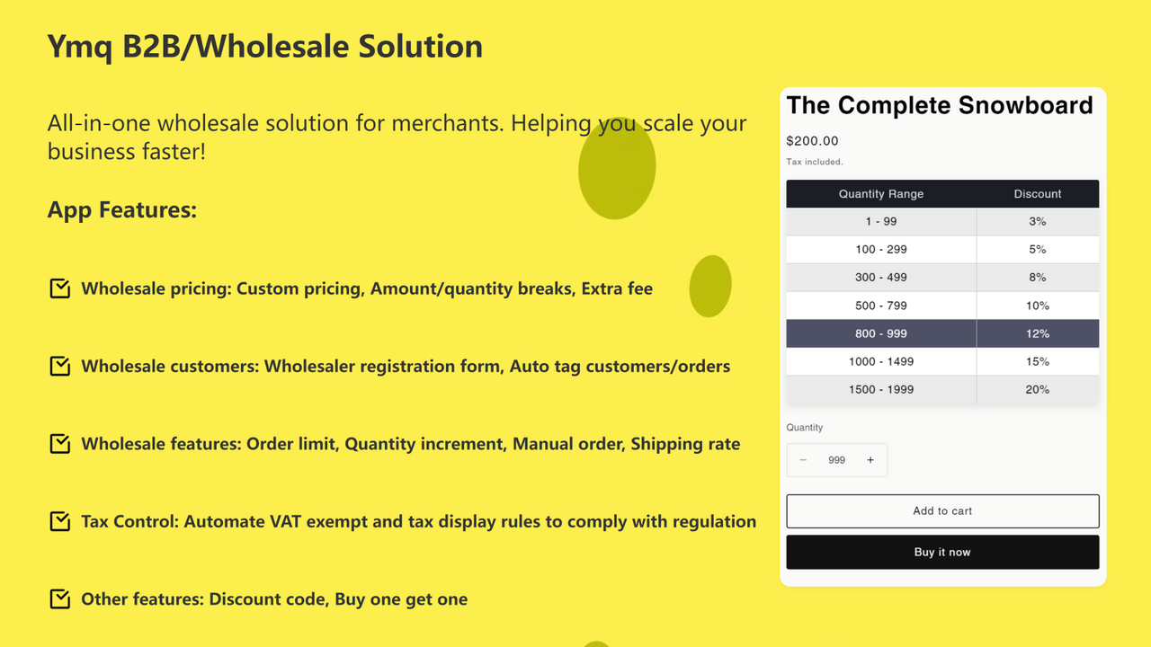 Ymq B2B & Wholesale Solution