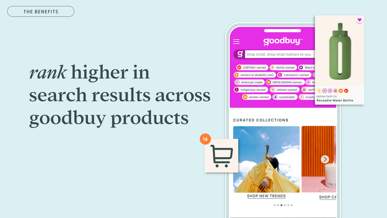 rank higher in search results across goodbuy shopping tools