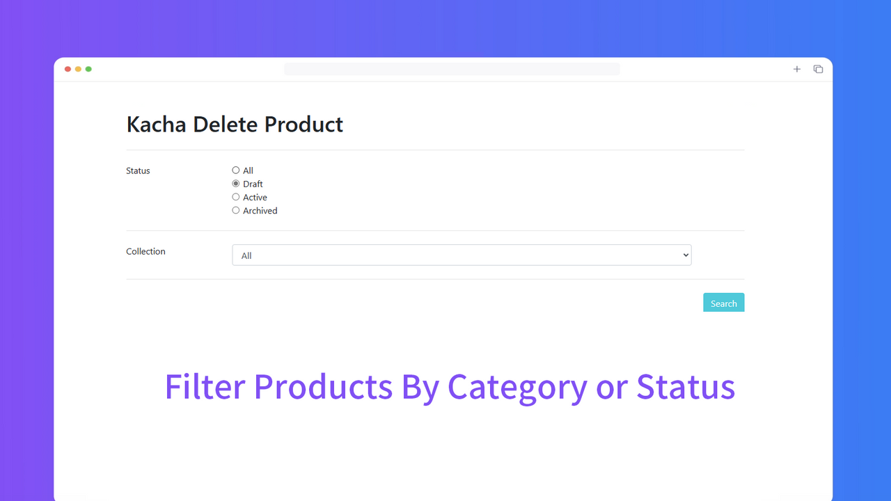 delete products