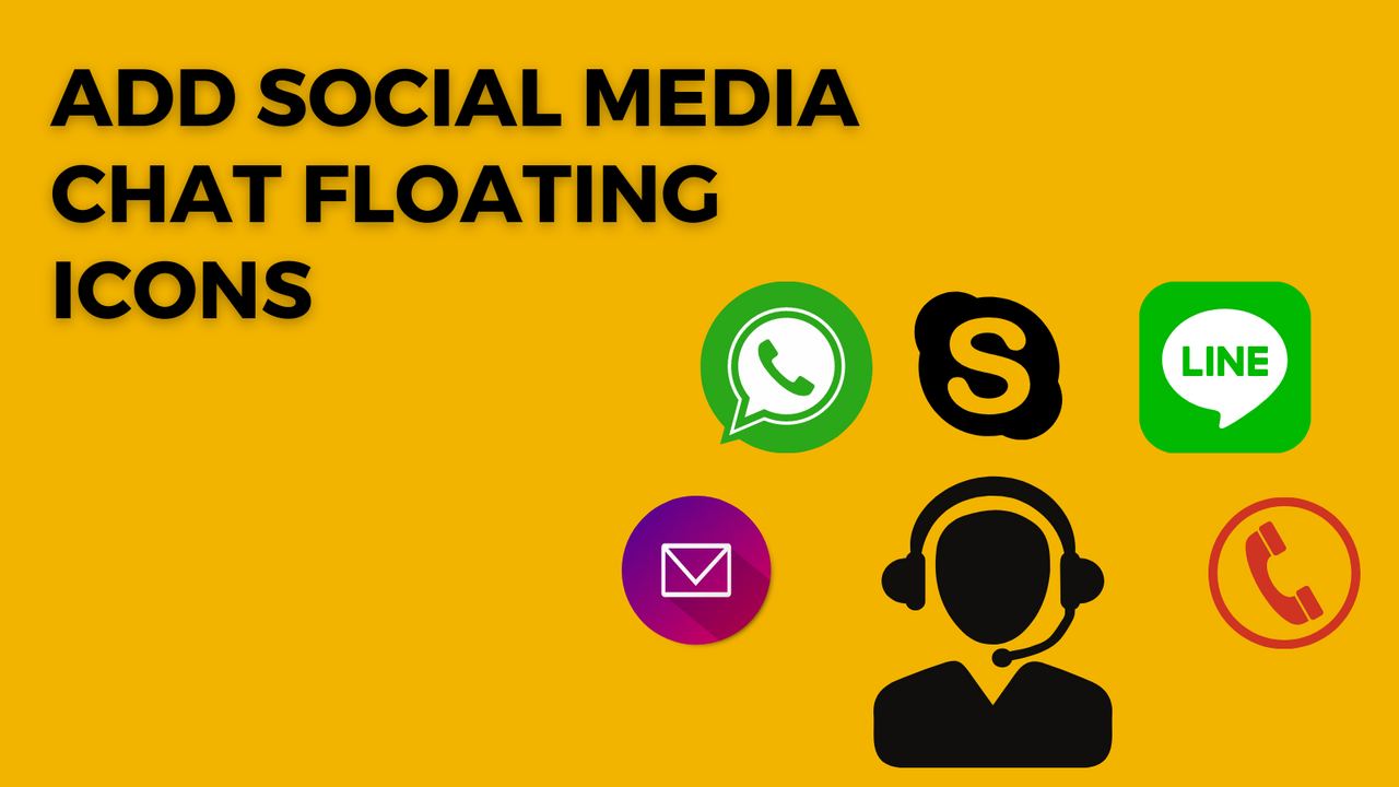 Add Social Media Chat Floating Icons