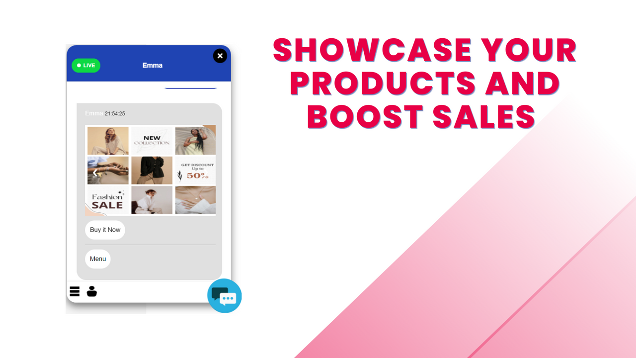 "Boost product showcase"