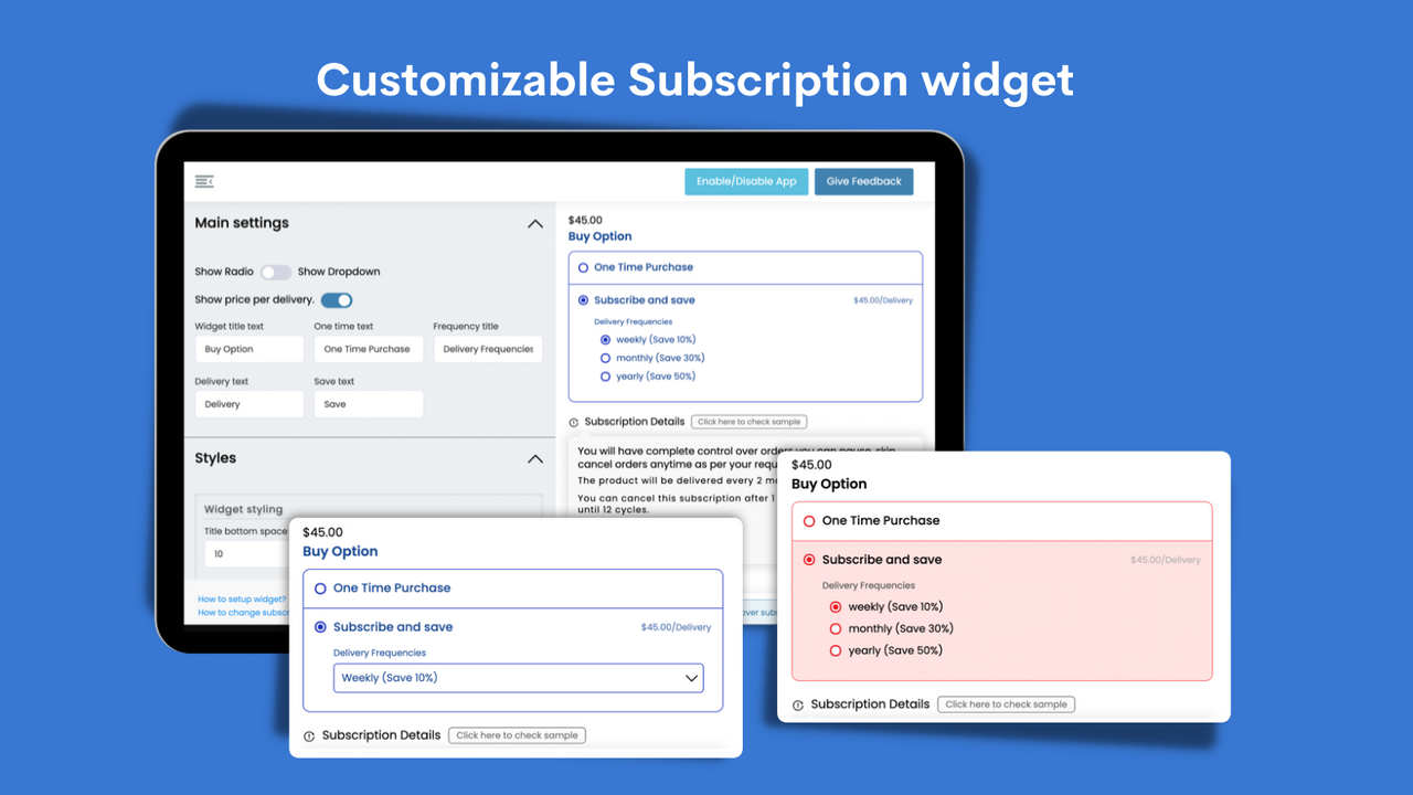 Customer Portal Settings