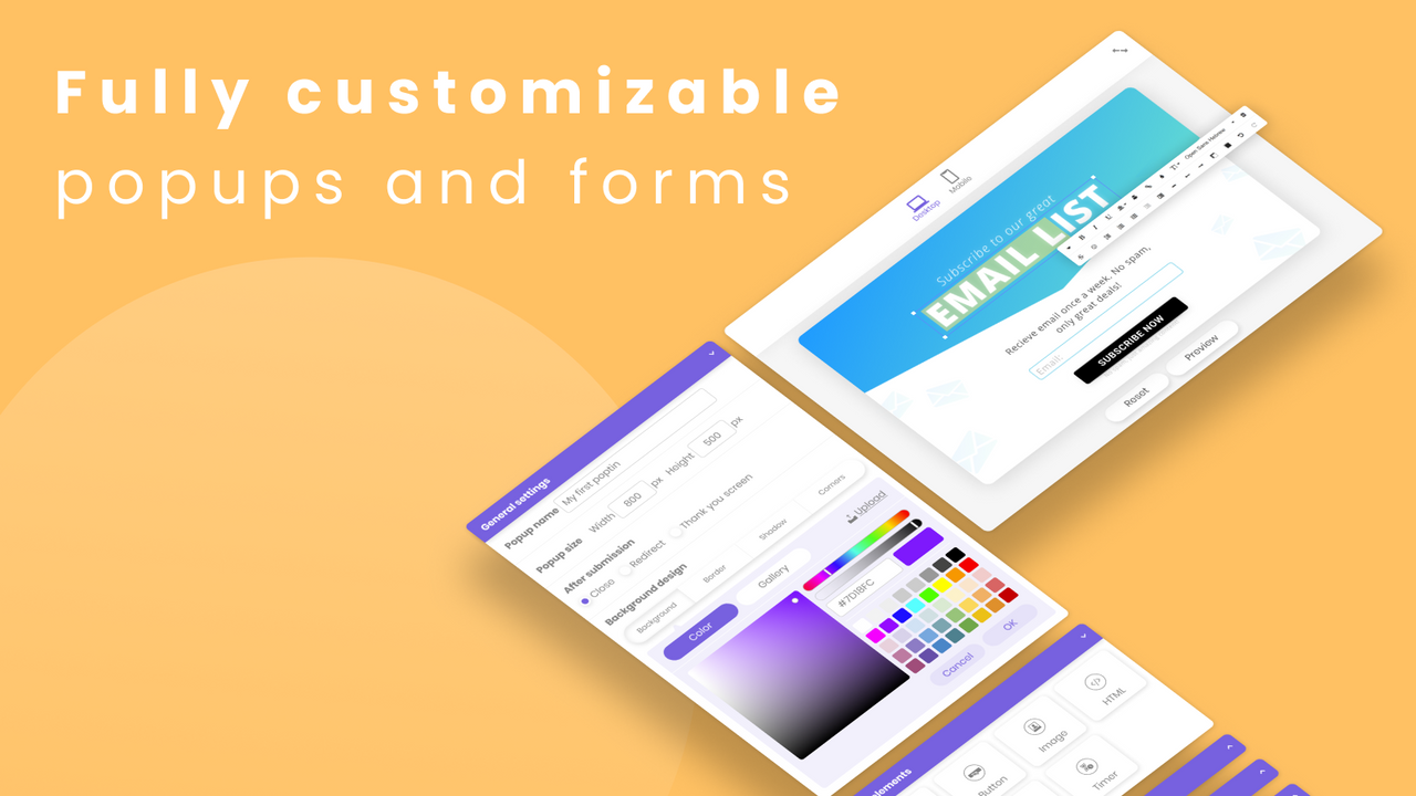 Customize Your Pop ups and Embedded Forms