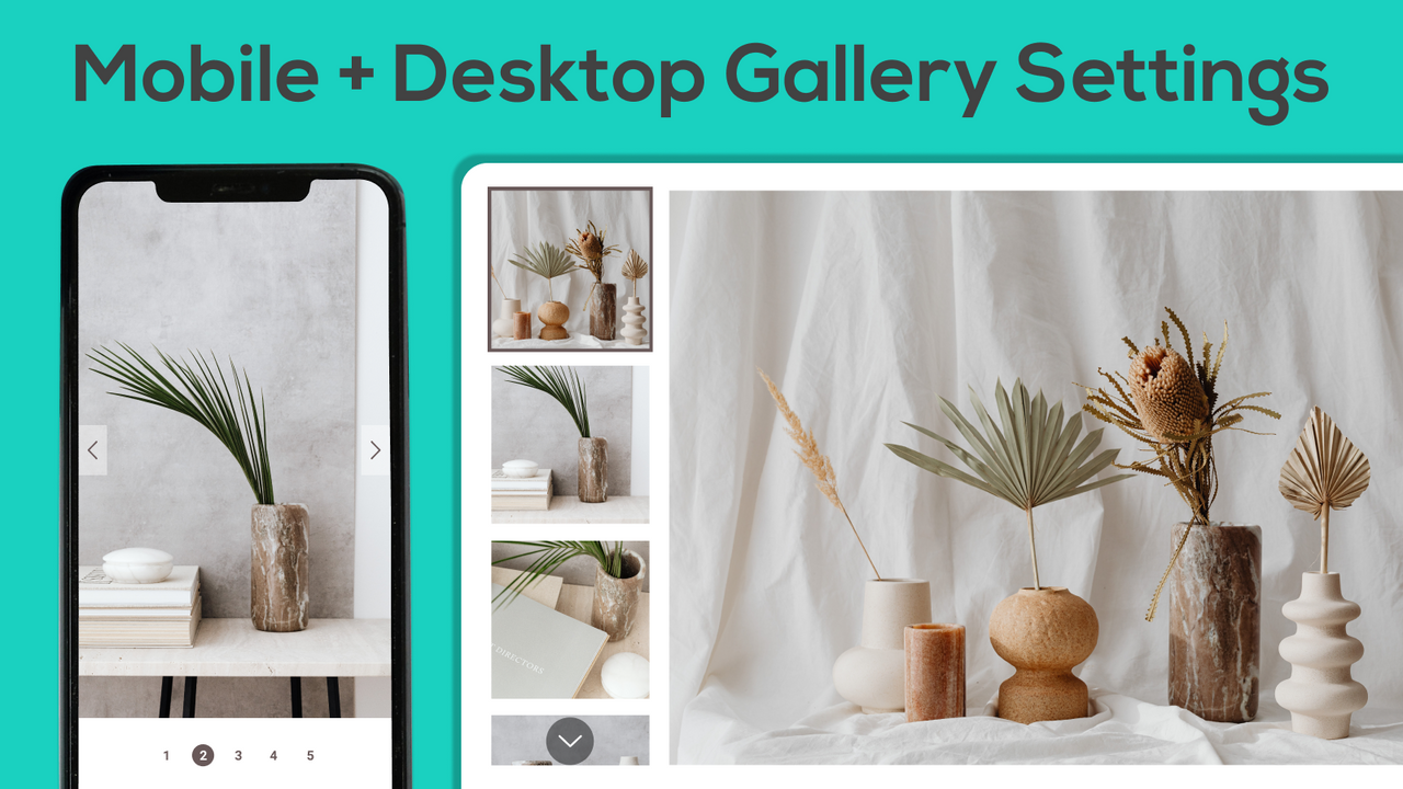 Mobile + Desktop Gallery Settings