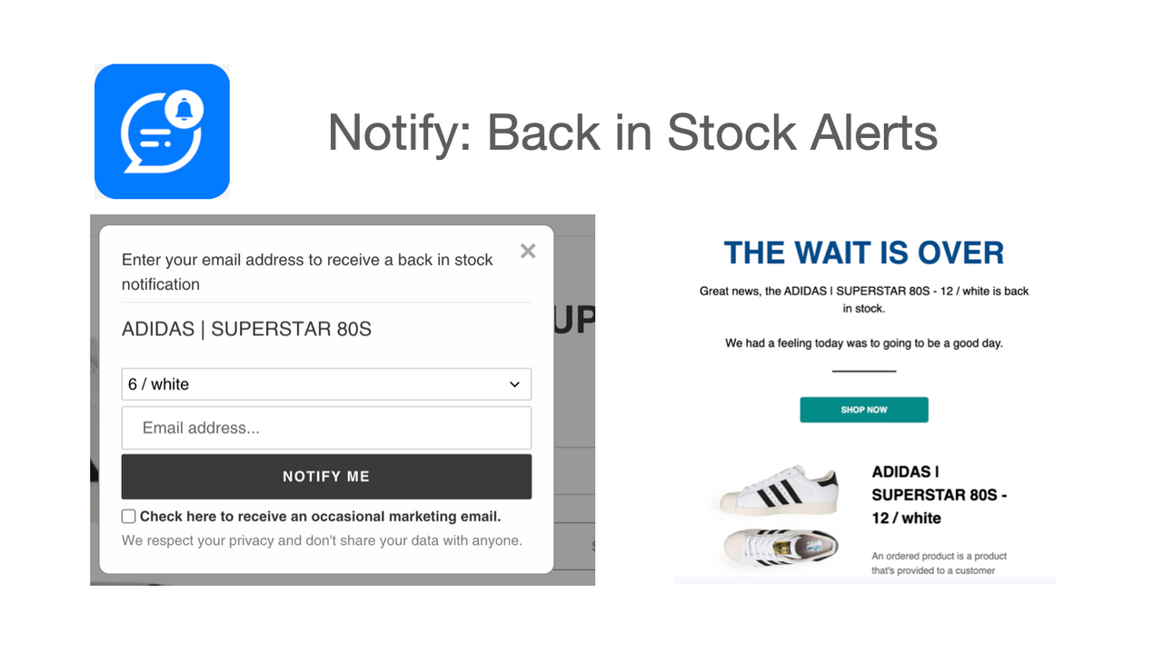 Notifi: Back in Stock Alerts