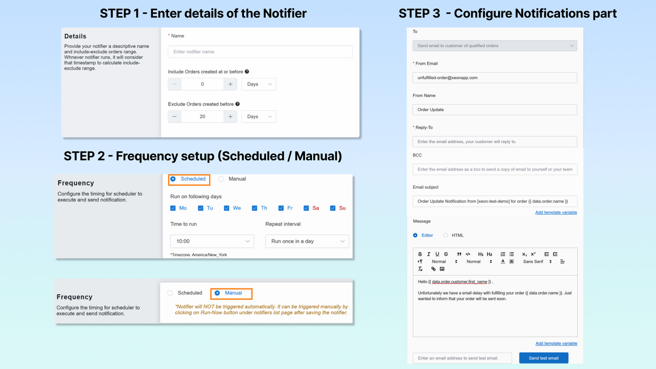 Notifier Setup