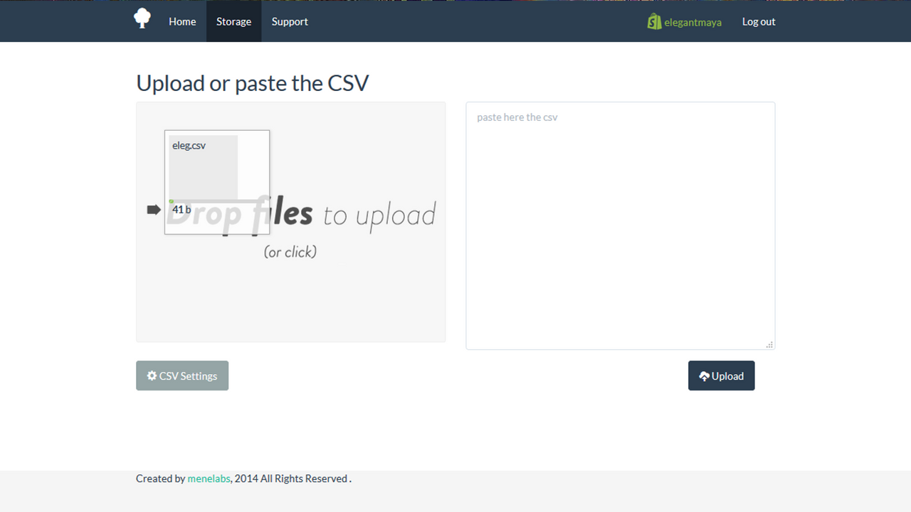 Uploading CSV