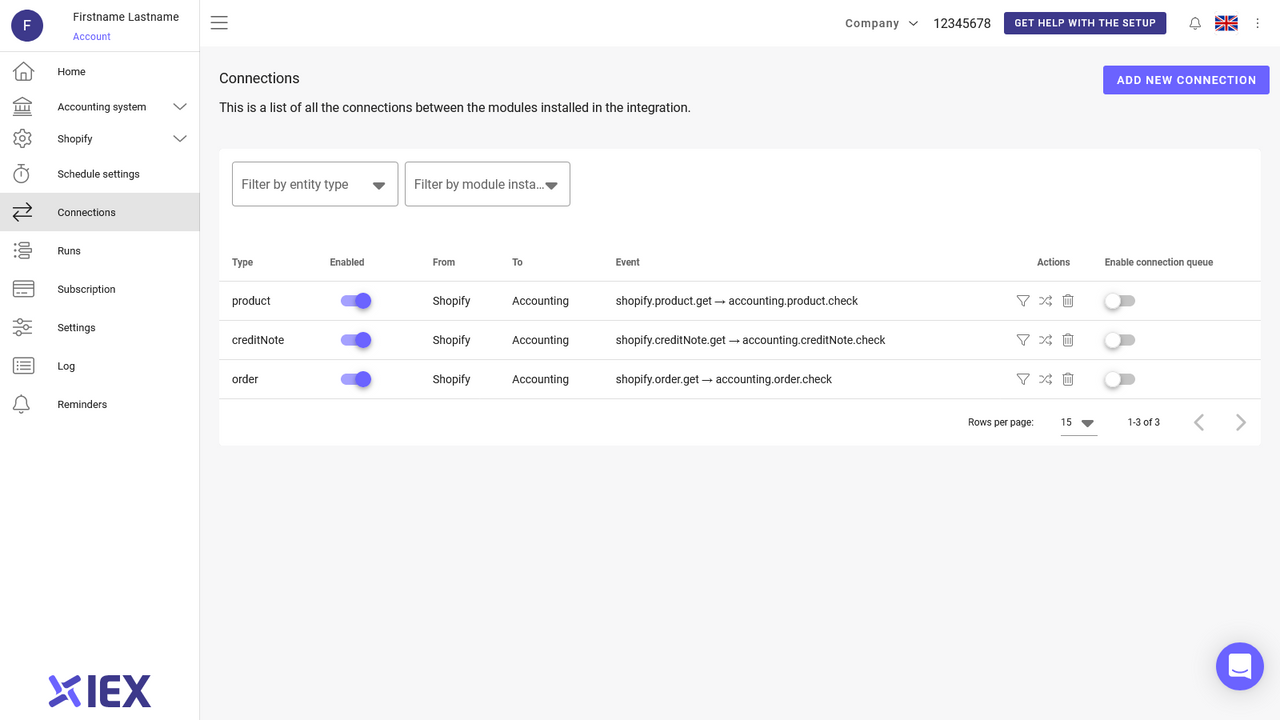 Integration order product