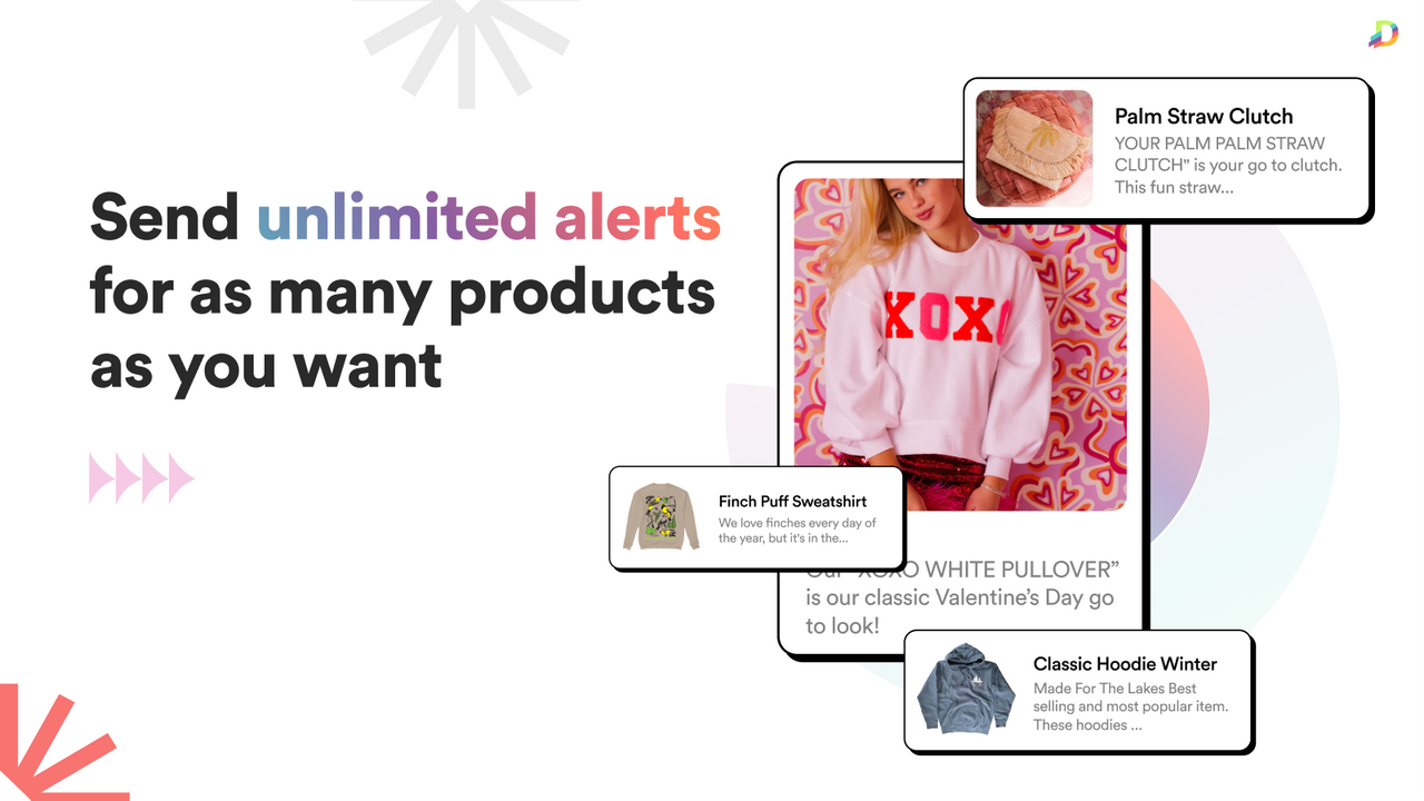 Easily manage Restock Alert Notifications for Products