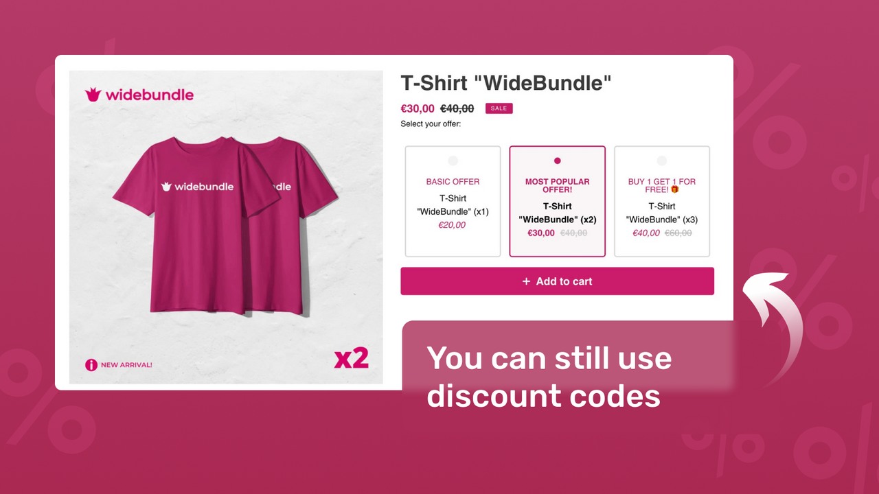 Choose different design for your offers and your bundles