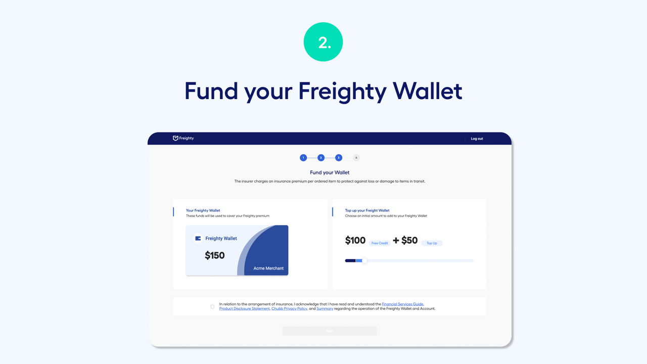 Simple onboarding flow