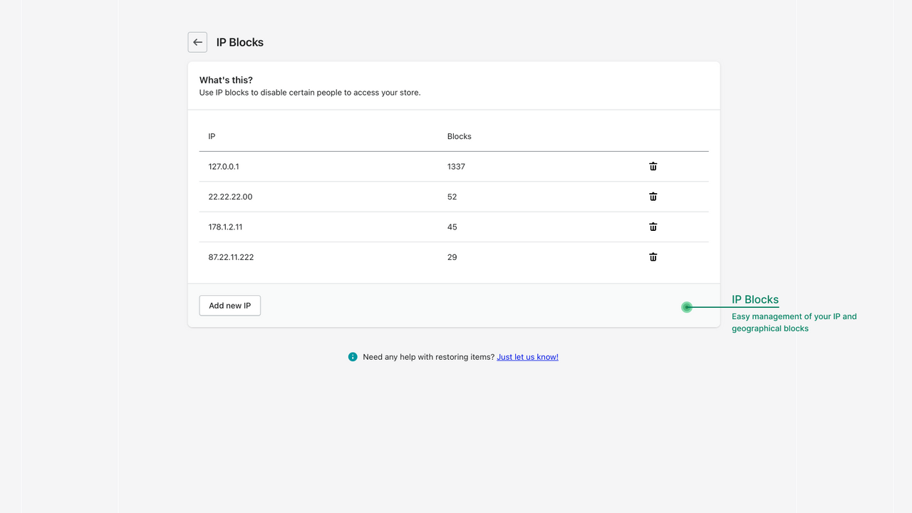 IP Blocks