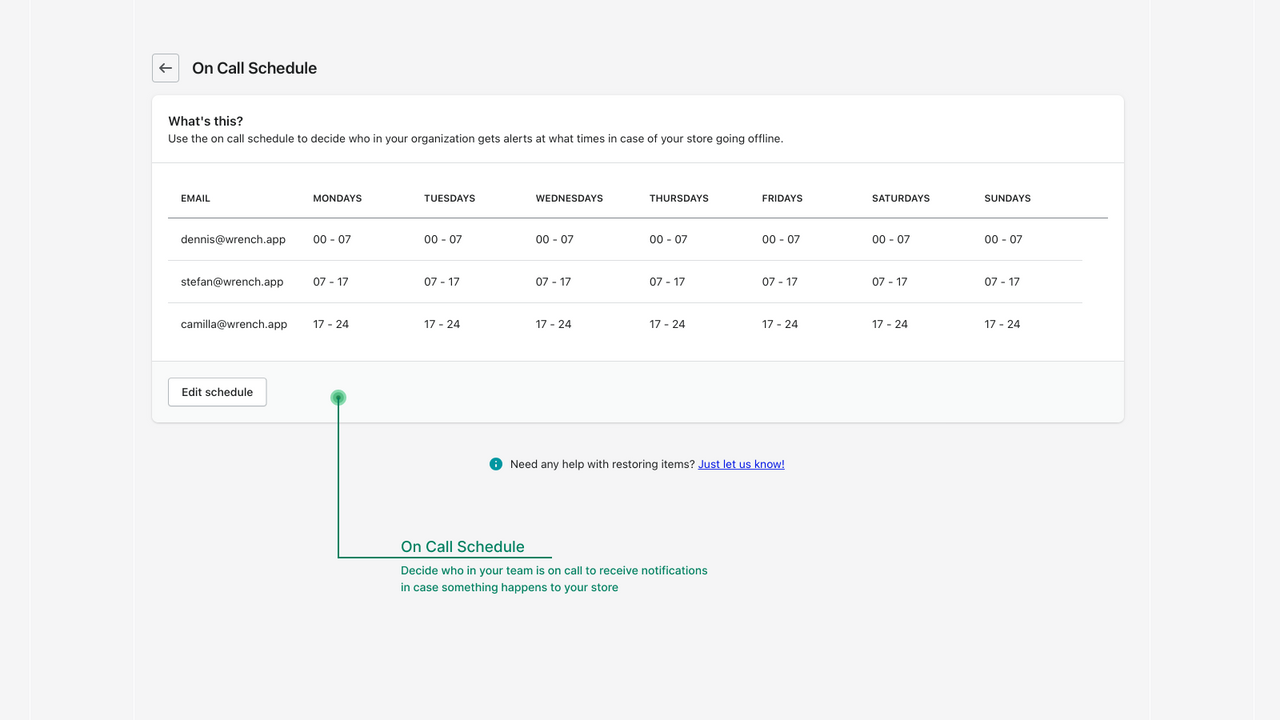 Uptime Monitor Schedule