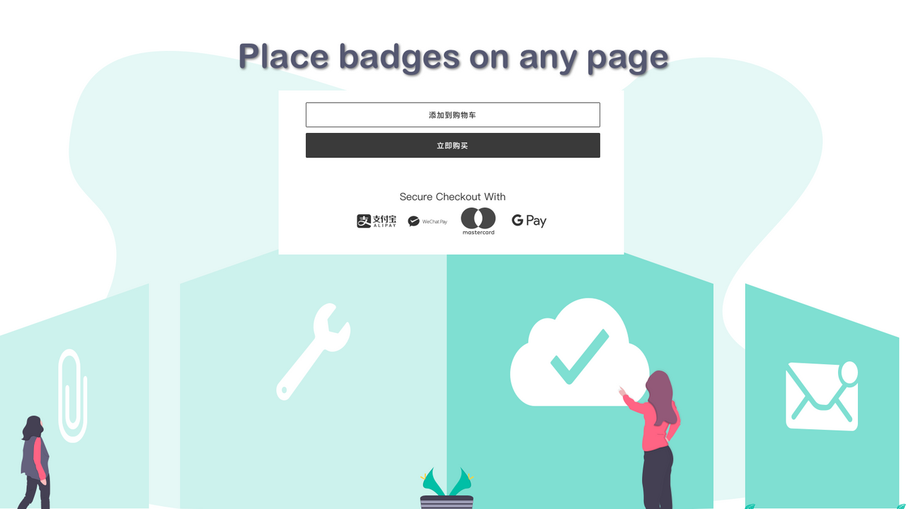 Place badges on any page