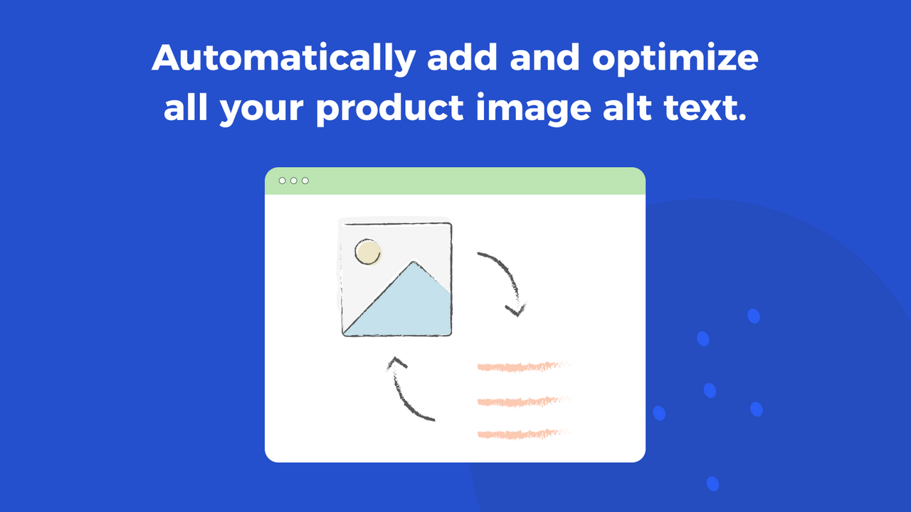 Automatically add and optimize image alt text