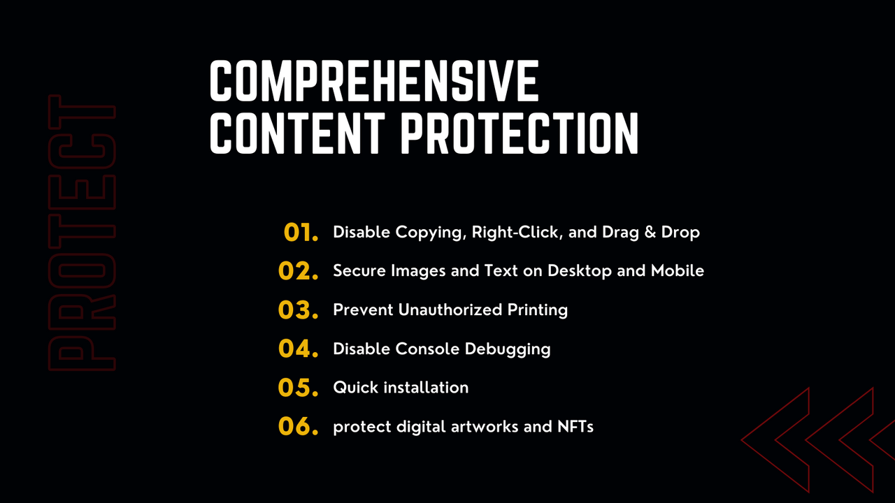 Mega Content Protector - Printing, Text and Image security