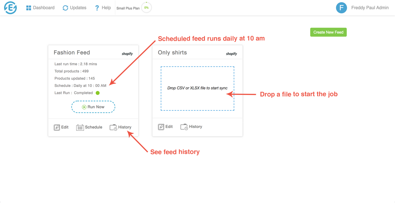 Product Feed Dashboard