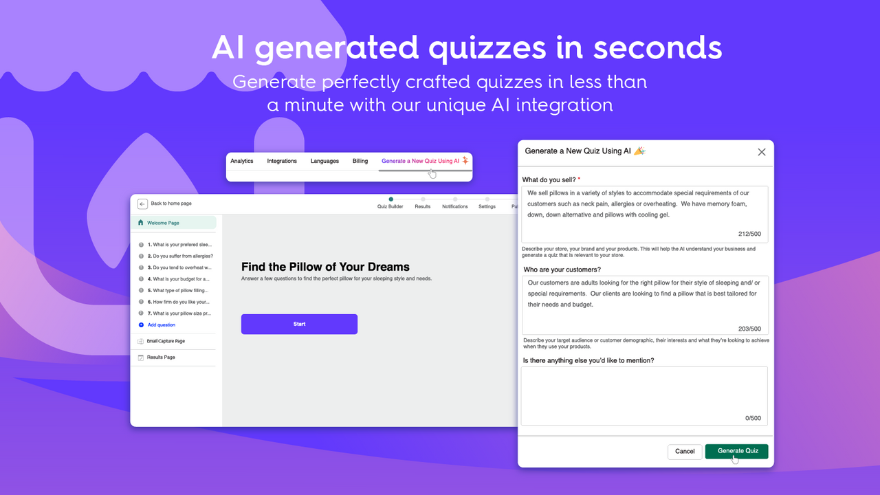 Lantern ‑ Product Quiz Builder