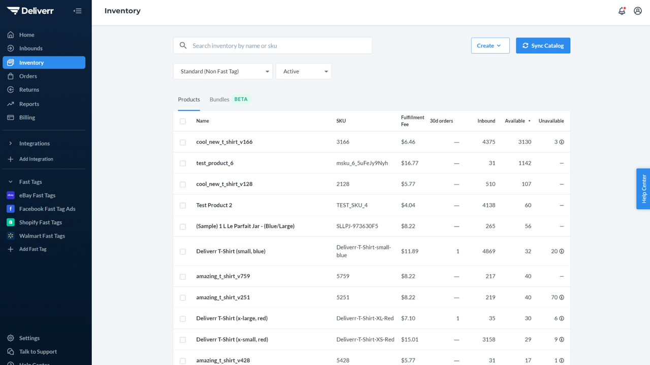 Detailed SKU-level information for inventory tracking.