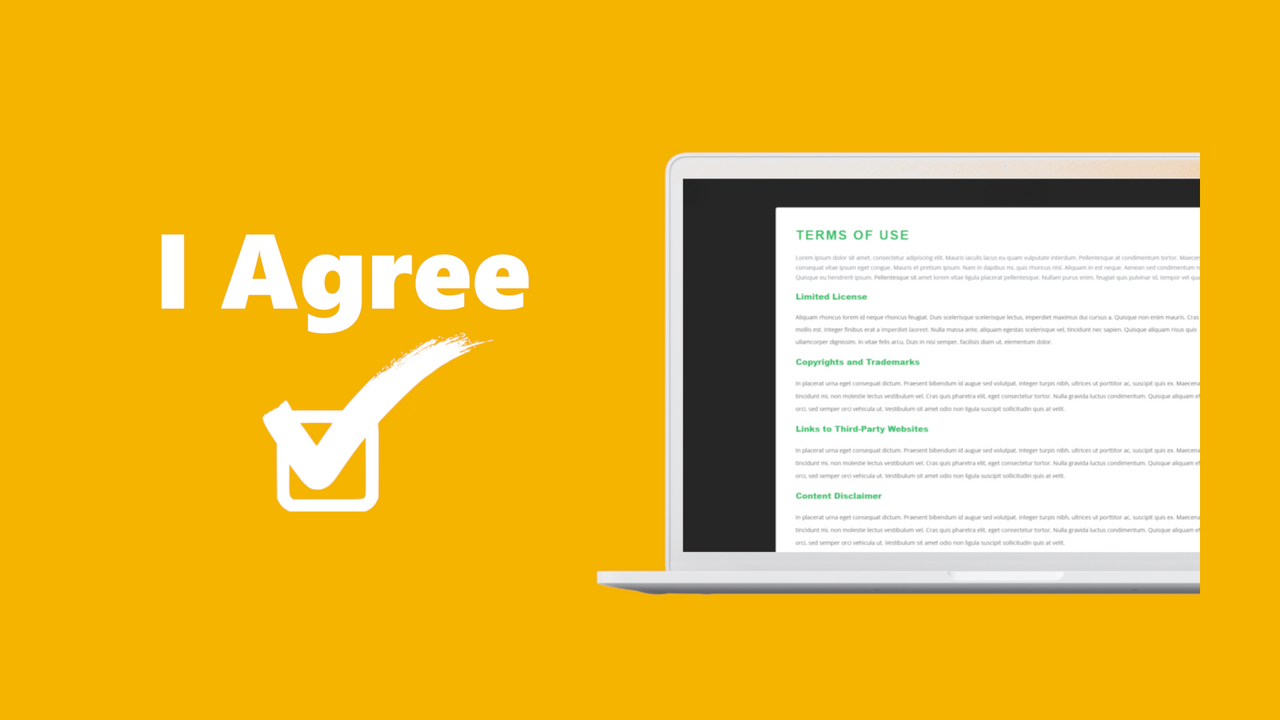 I to agree terms and conditions checkbox