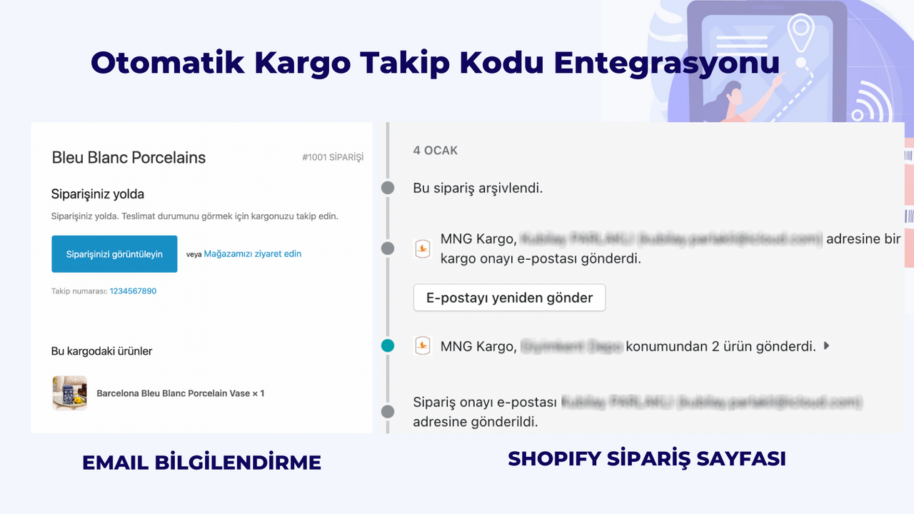 Shopify MNG Kargo Entegrasyon Otomatik Kargo Takip Kodu