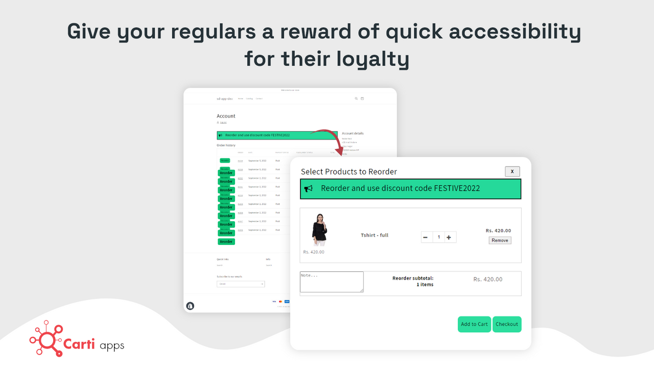 Reward your customers with quick and easy ordering.