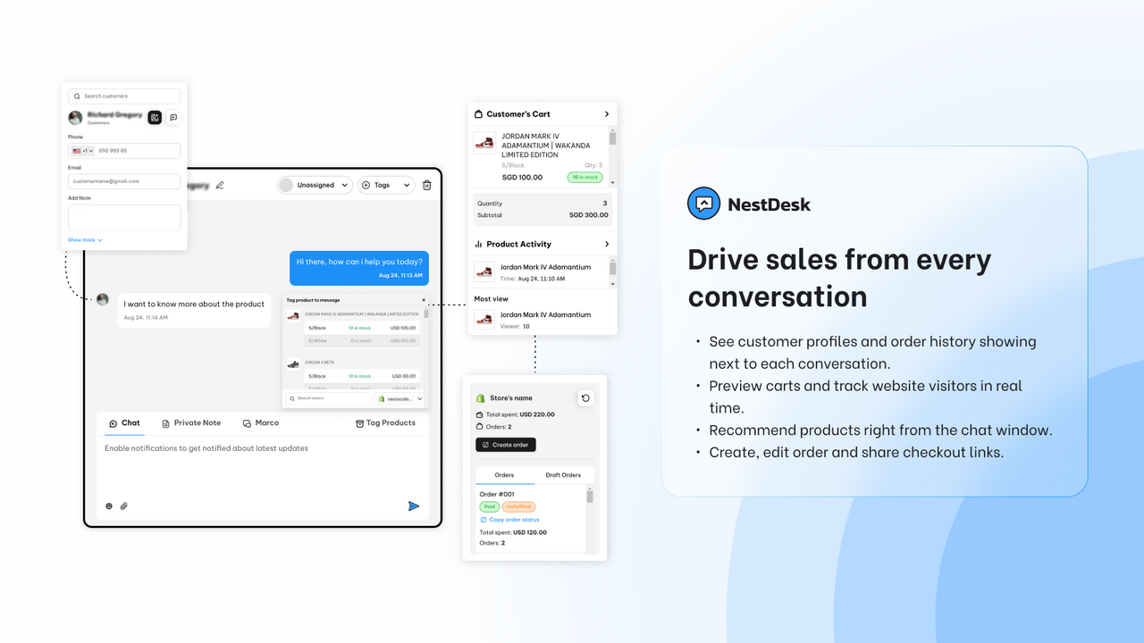 Drive sales from every conversation