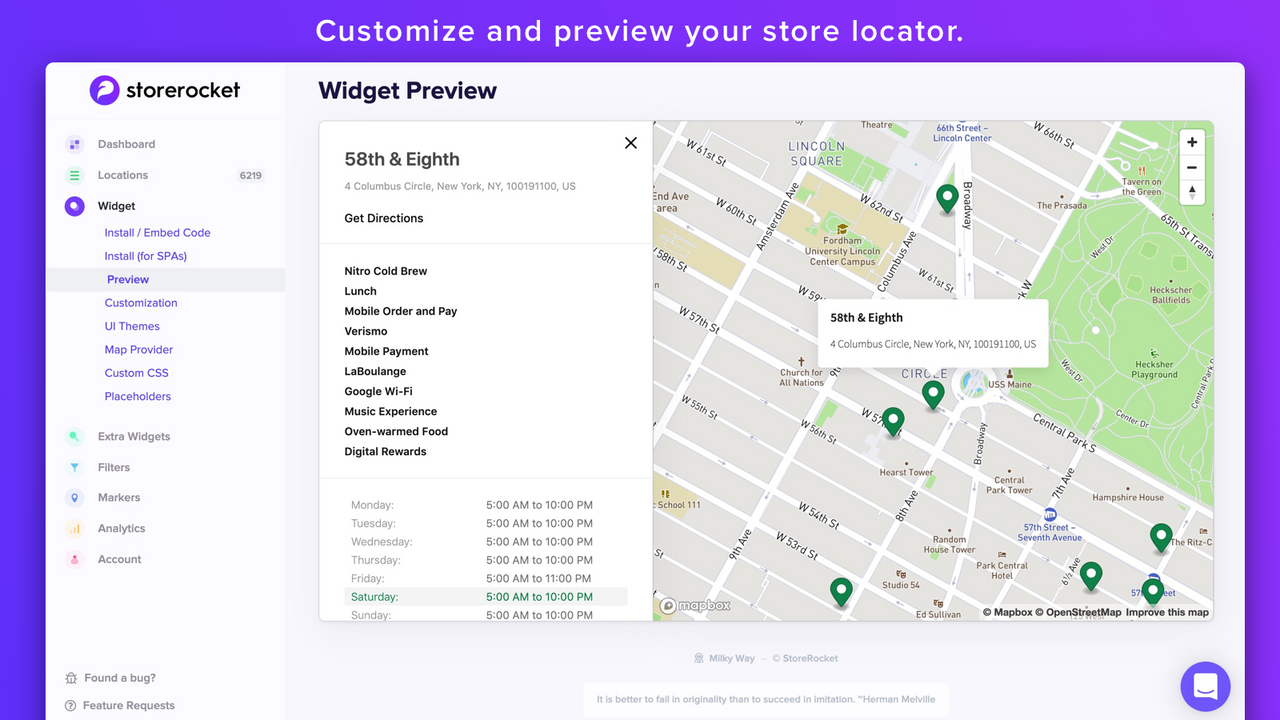 Customize your store locator