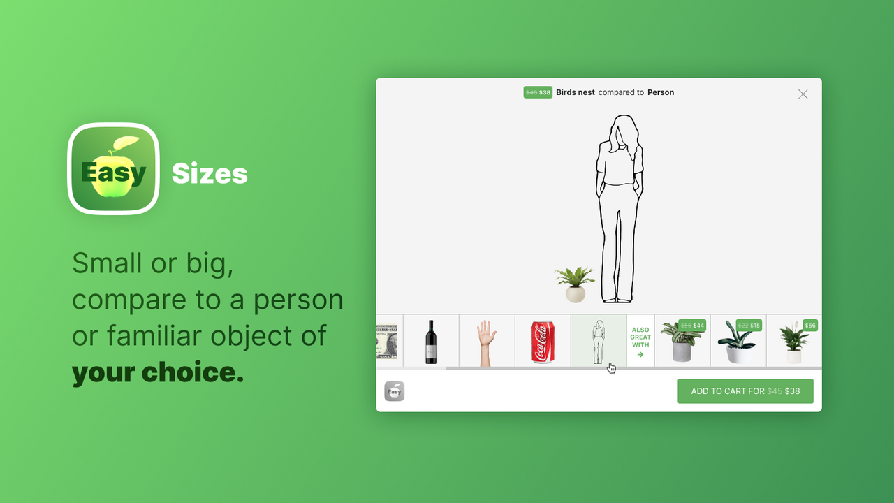 EasySizes compare size & products visually.