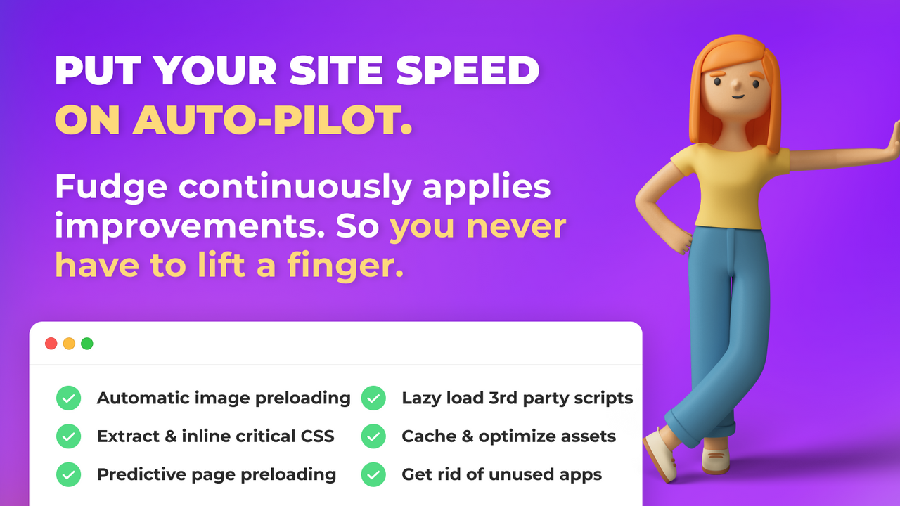 Site speed on autopilot