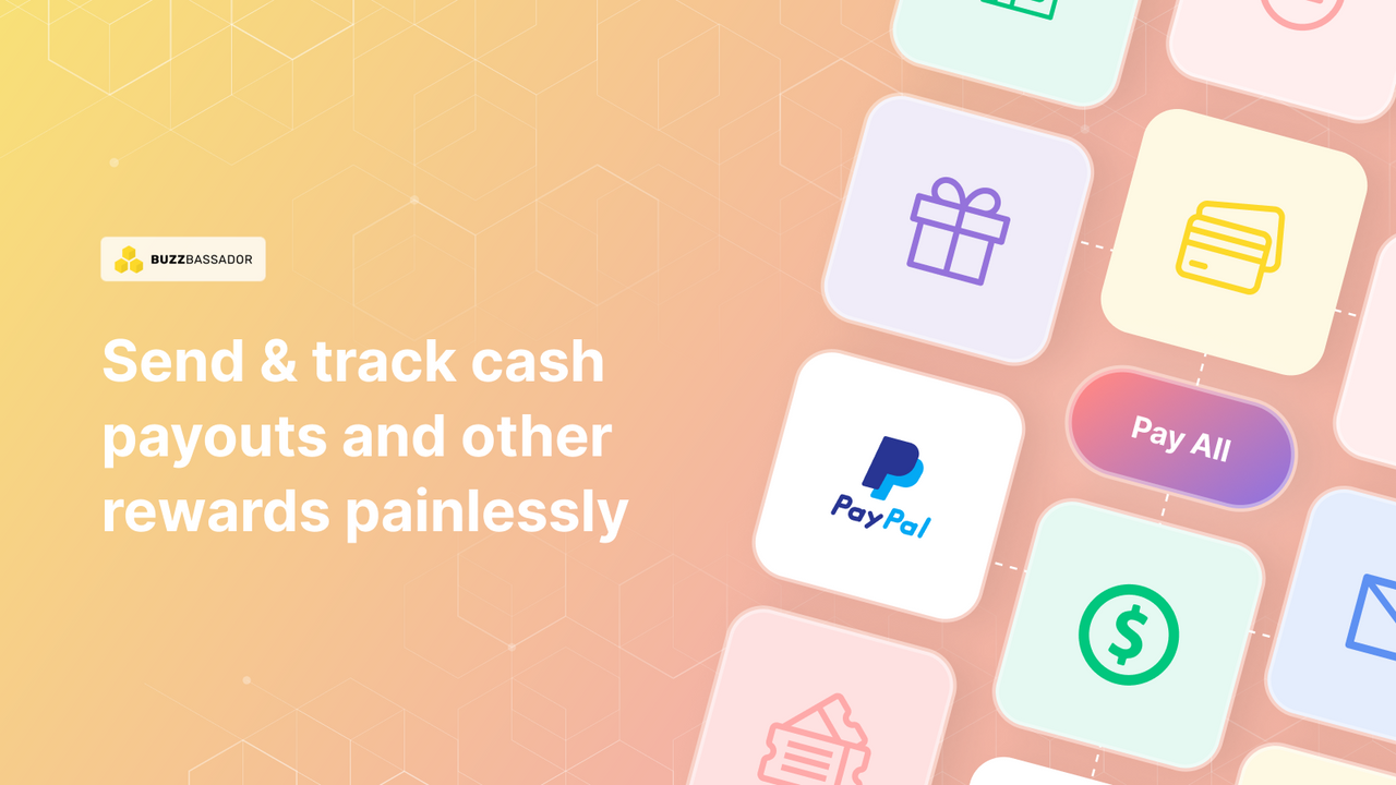 Send & track cash payouts and other rewards painlessly