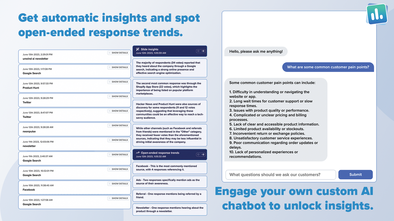 Unlock themes and trends using automatic AI Insights