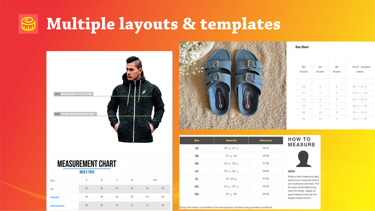 Easy Size Chart & Size Guide 04