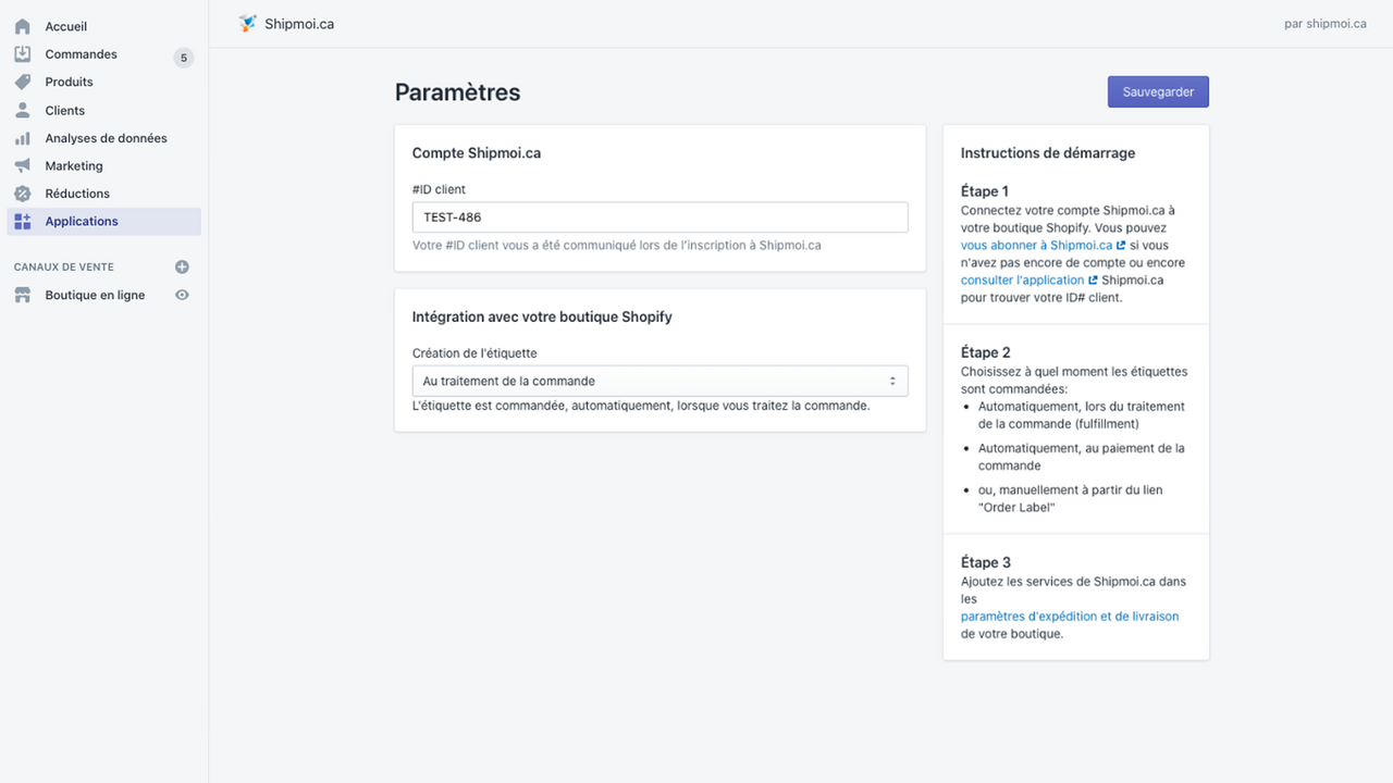 Choose when the label is created from the parameters