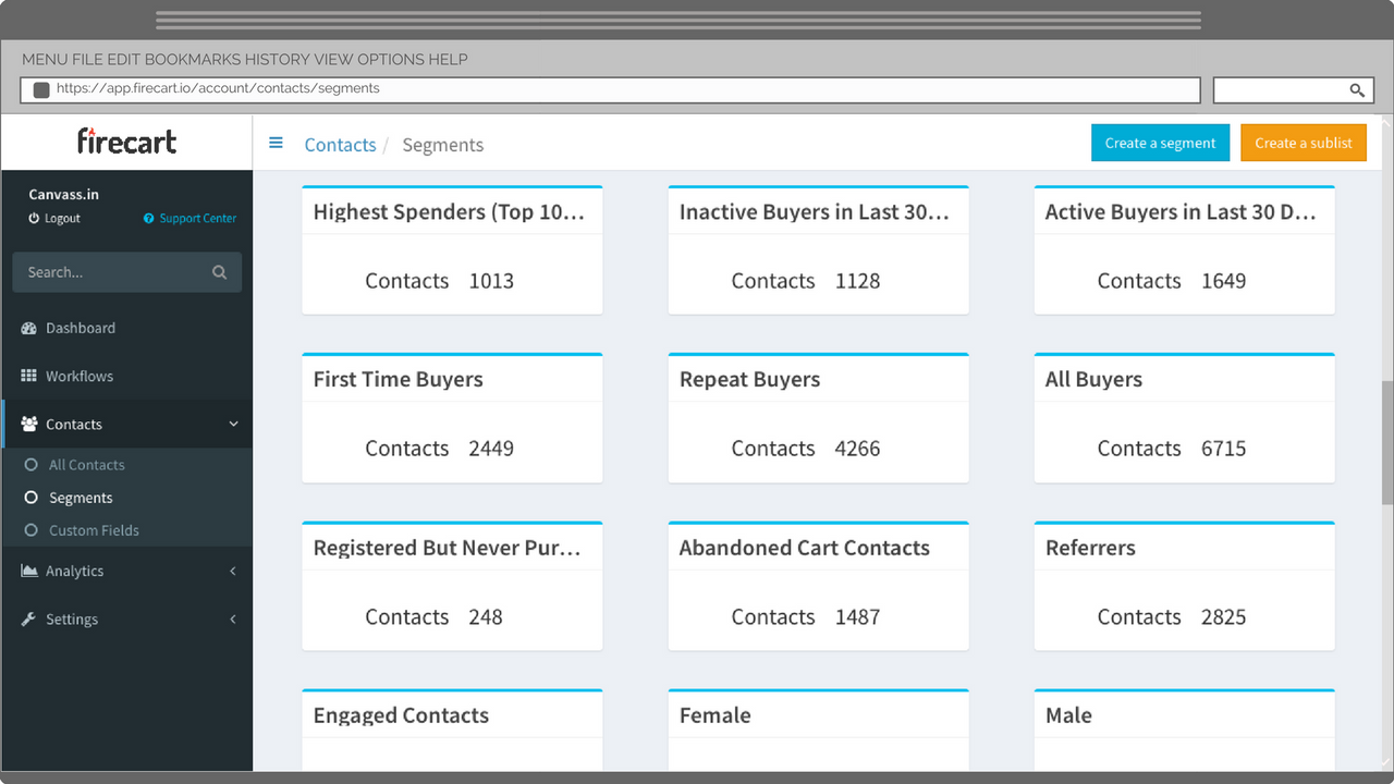 customer segments