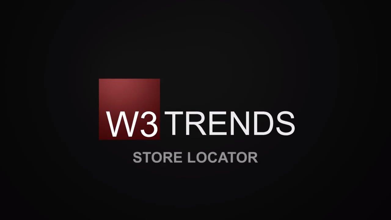 Store Locator ‑ W3