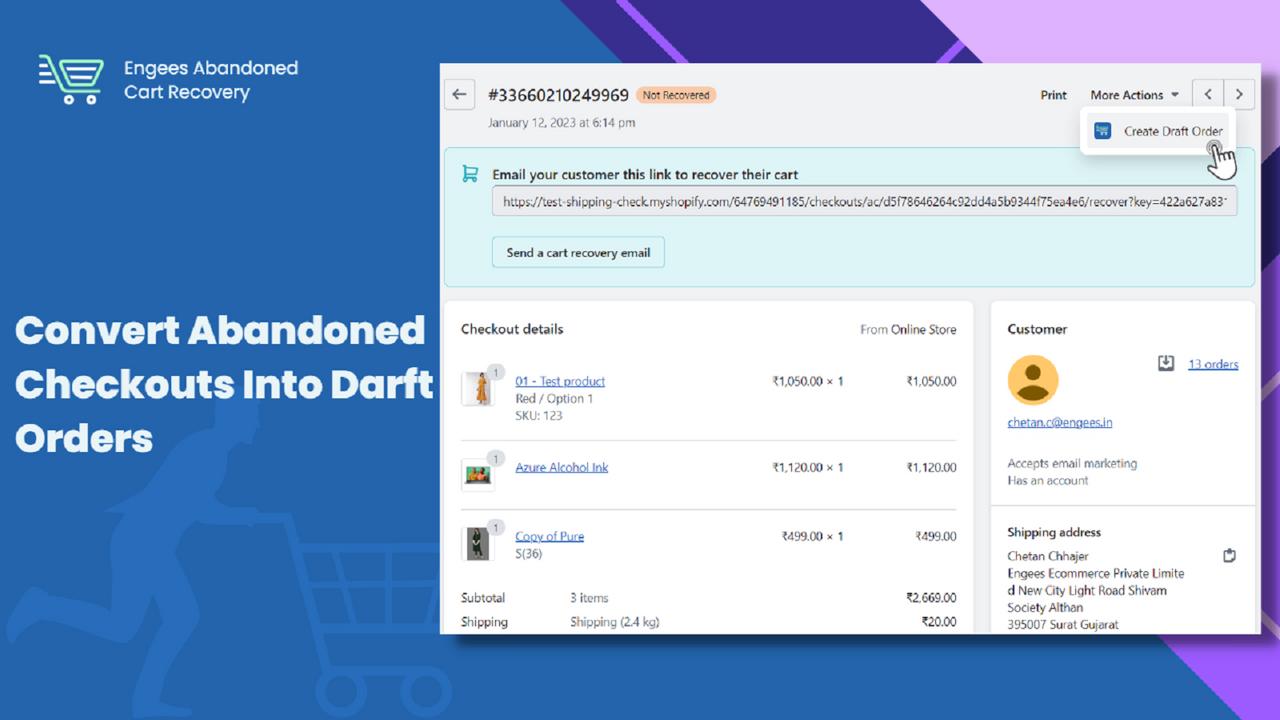 Engees Abandoned Cart Recovery