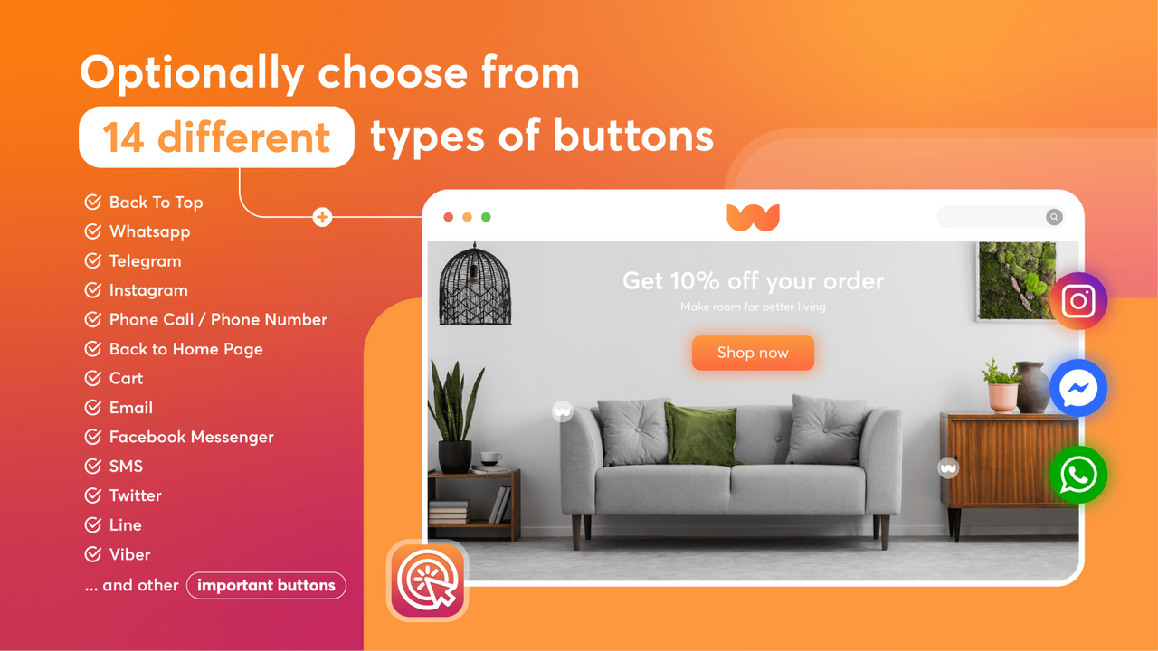 Floatify: Social & CTA Buttons
