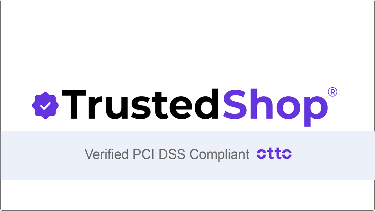 TrustedShop PCI Verified Badge gives customers confidence