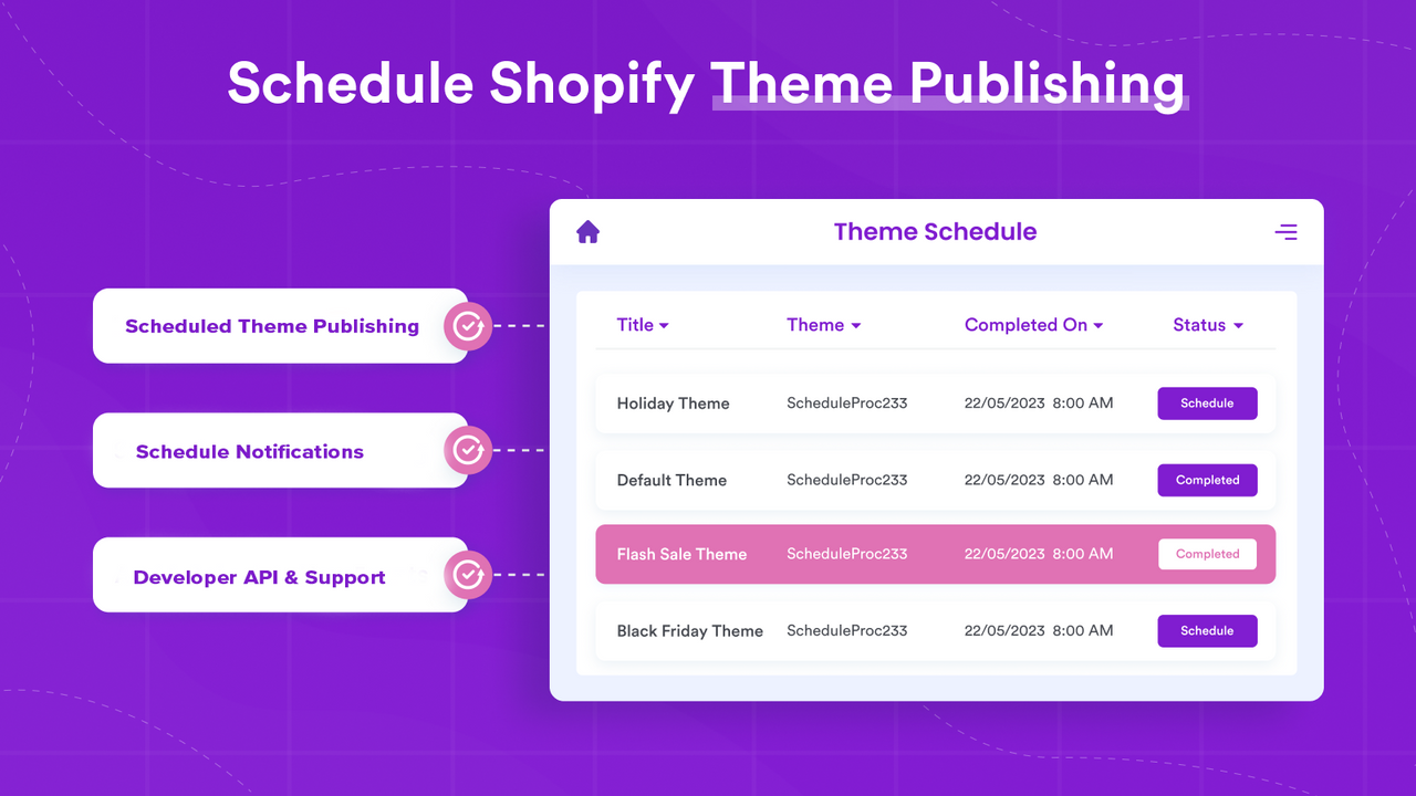 Theme Scheduler Pro - Schedule Shopify Theme Publishing