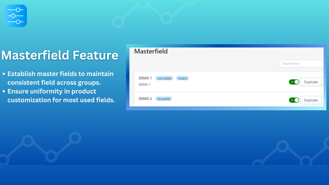 Create Multiple Option Groups