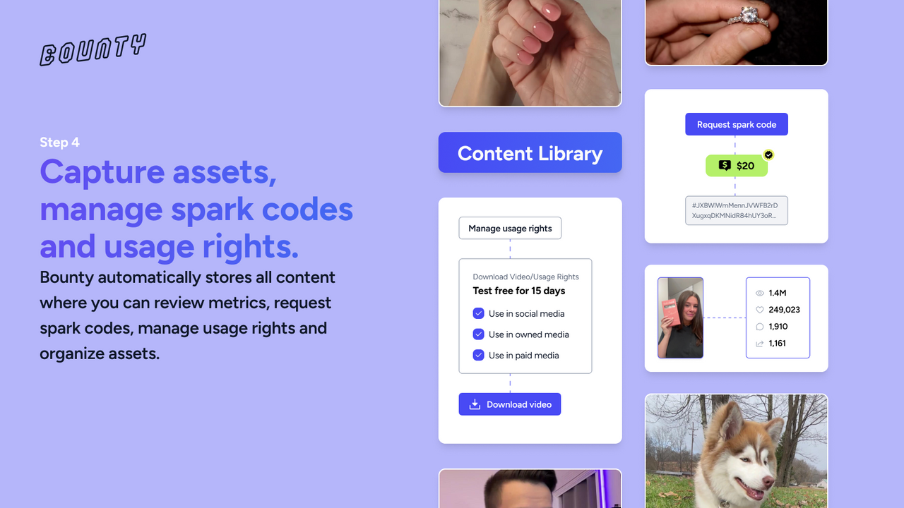 Step 4 - Review and license assets directly from content library