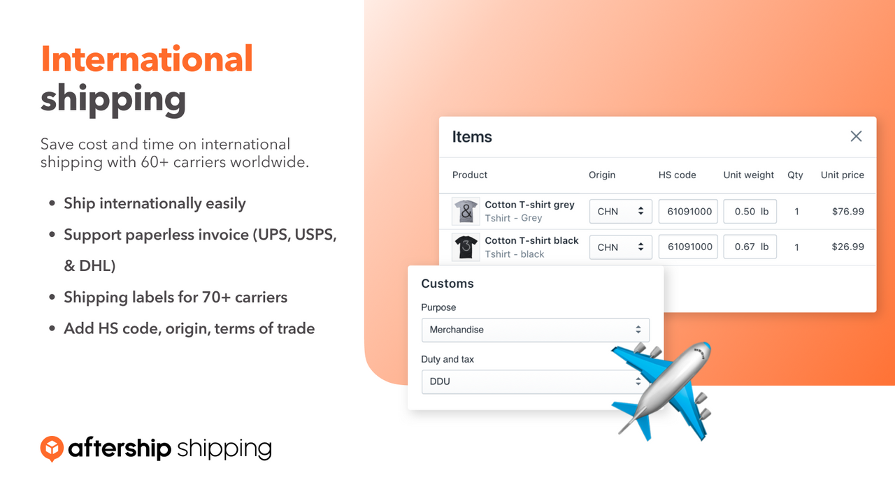 International shipping made easier