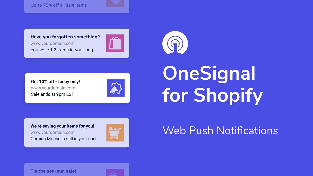 Drive sales with personalized web push notifications, recover abandoned carts, and convert visitors into customers.