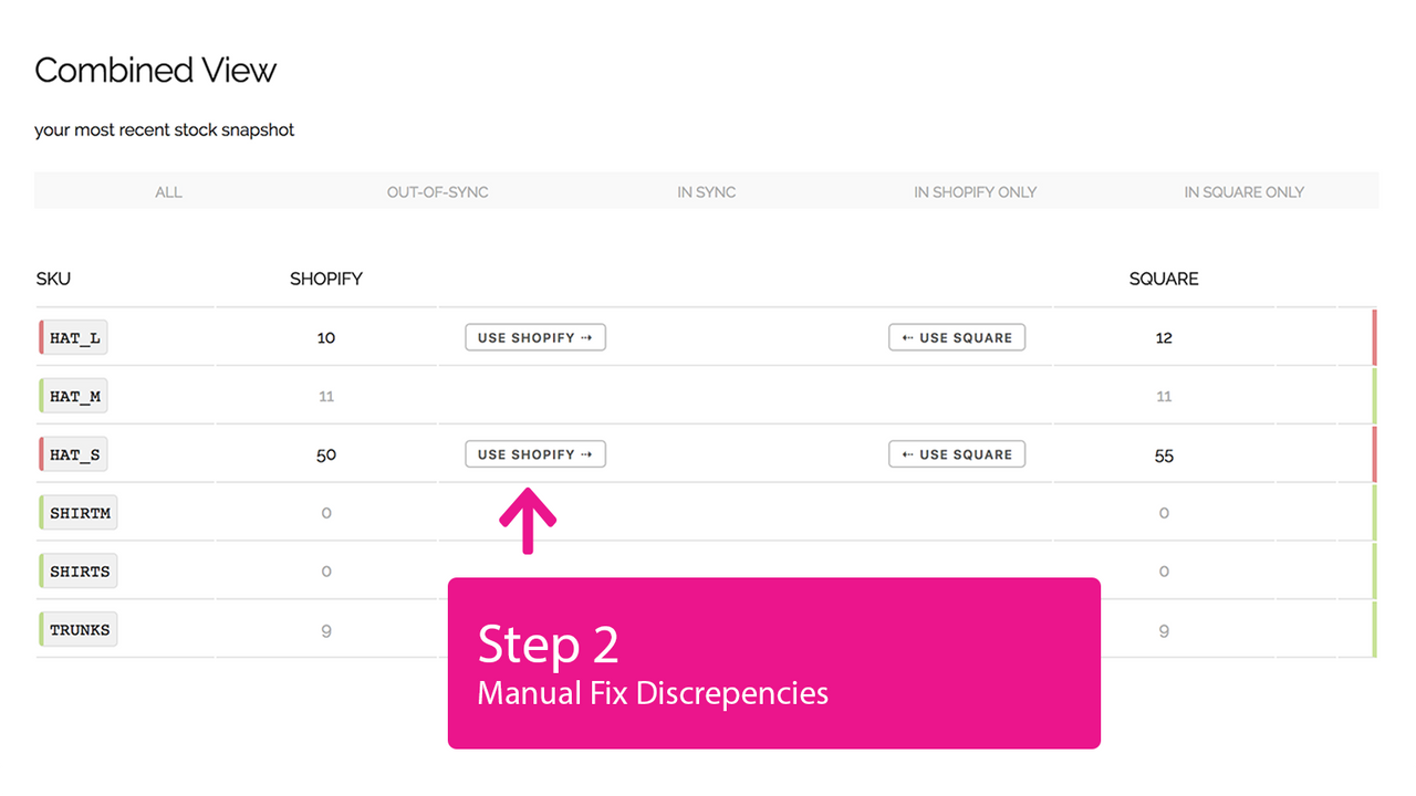 Fix Discrepancies