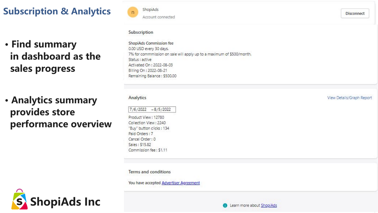 Billing summary