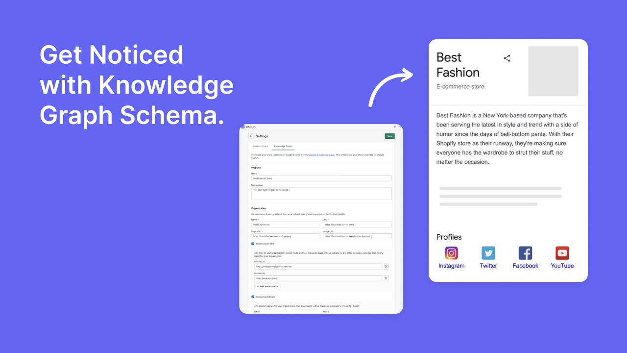 Get Noticed with Knowledge Graph Schema.