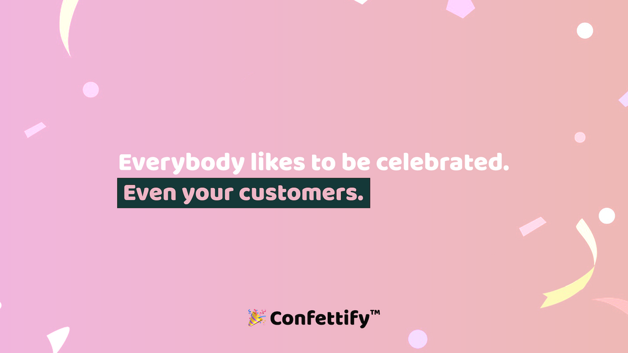 Confettify end card