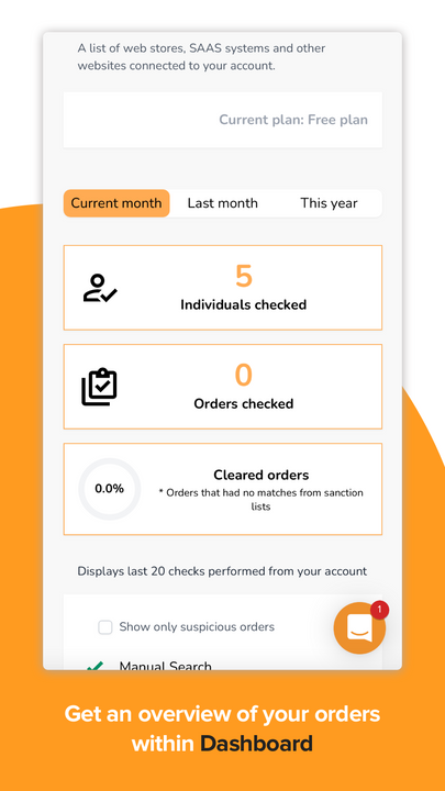 SanctionGuard Dashboard Mobile