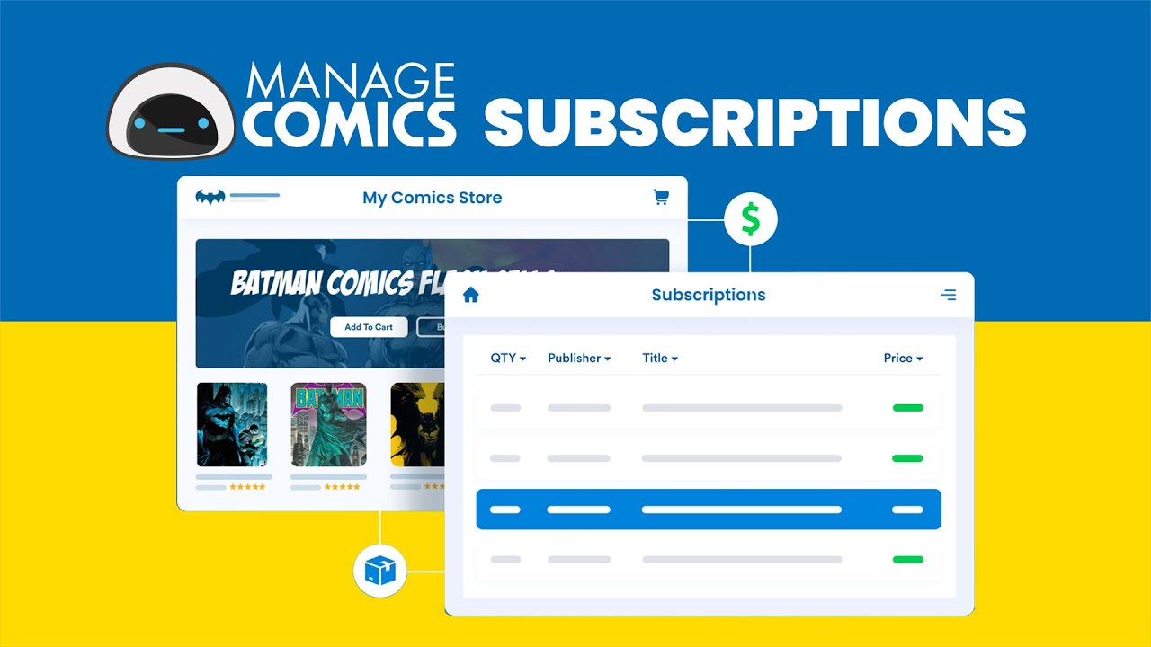 Manage Comics 2 Subscriptions